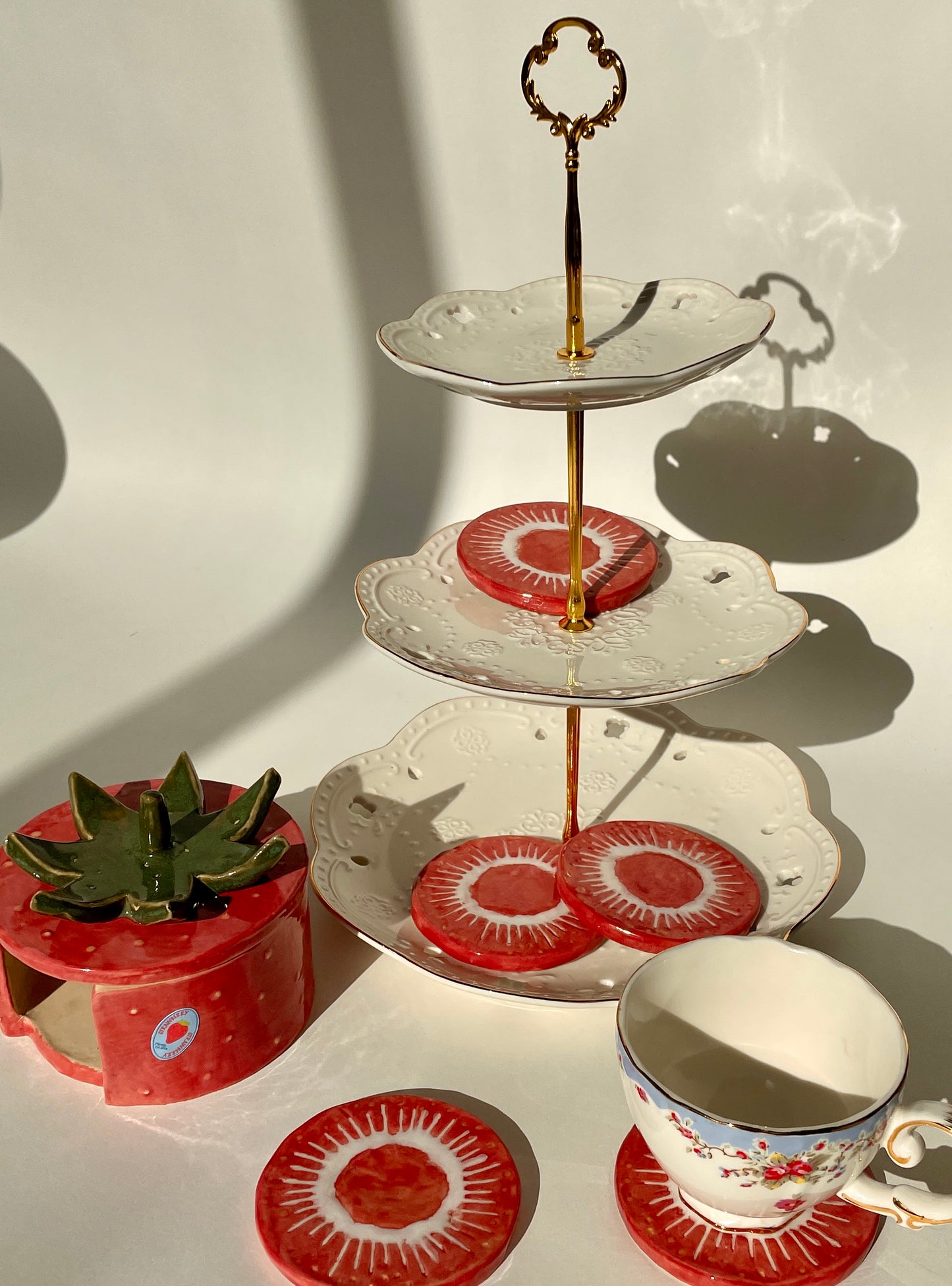 Strawberry Coaster